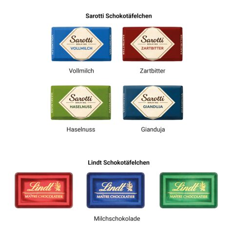 Premium Tisch Adventskalender Flip Cover Querformat Sarotti Schokoladentäfelchen
