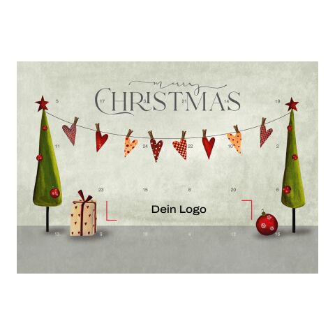reinpapier® Classic-Adventskalender – personalisierbares STANDARDMOTIV Christmas Presents | Digital- oder Offsetdruck