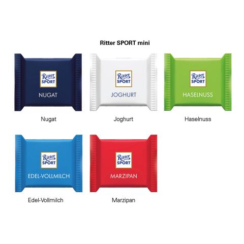 Ritter SPORT mini ohne Werbeanbringung | Mini Haselnuss