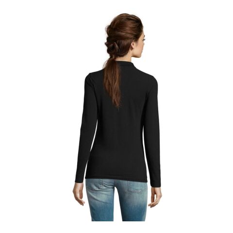 PERFECT DAMEN LSL POLO  180 schwarz | L | ohne Werbeanbringung | Nicht verfügbar | Nicht verfügbar | Nicht verfügbar