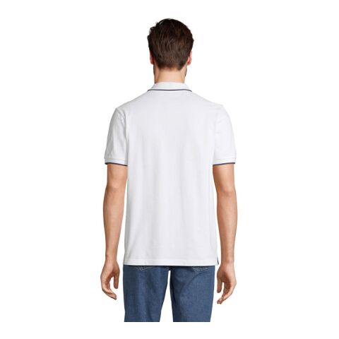 PALERMO POLO SHIRT White/French Navy | M | ohne Werbeanbringung | Nicht verfügbar | Nicht verfügbar | Nicht verfügbar