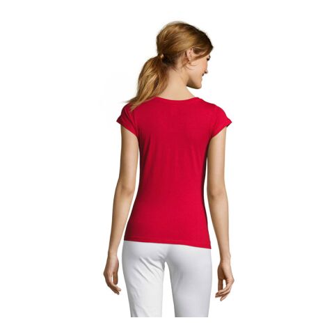MOON DAMEN T-SHIRT 150g rot | XL | ohne Werbeanbringung | Nicht verfügbar | Nicht verfügbar | Nicht verfügbar