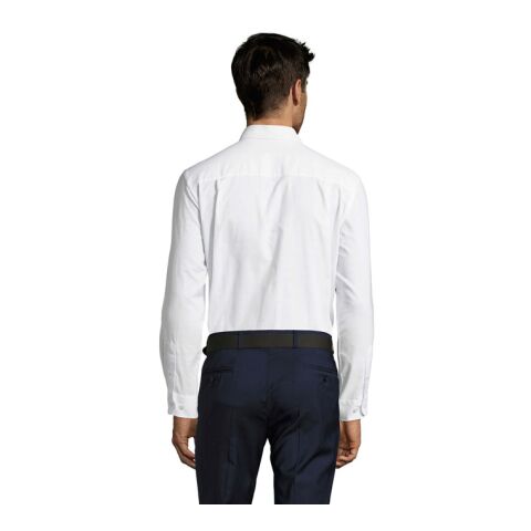 Boston Herren-Oxfordhemd weiß | S