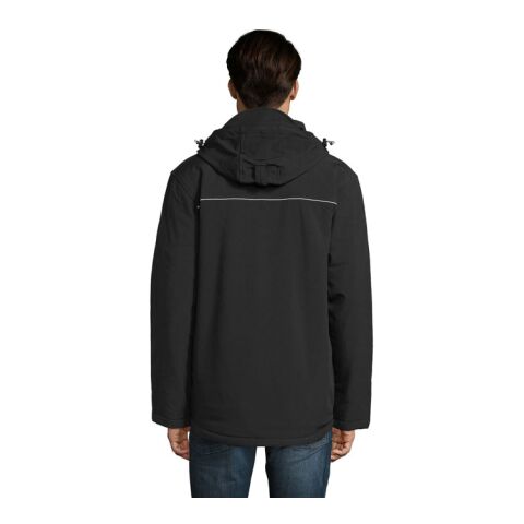 Rock Herren-Winter-Softshelljacke schwarz | L