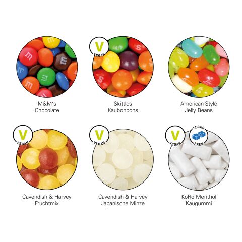 Slim Box ohne Werbeanbringung | Mini Bonbons Fruchtmix