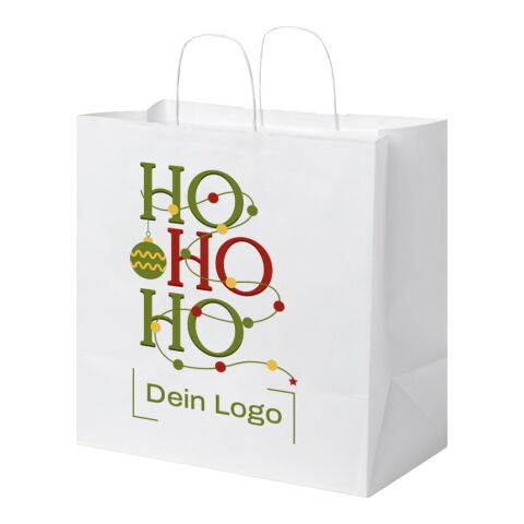 *Christmas* Kraftpapiertasche gedrehte Griffe Braun | Merry Christmas | Digitaldruck