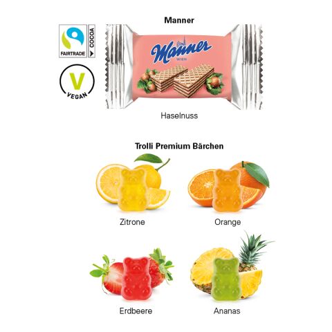 Fußball-Design Trikot Box S ohne Werbeanbringung | Trolli Fruchtgummi