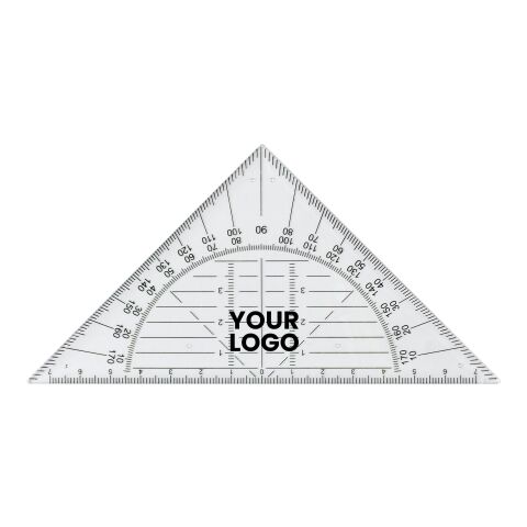 Geodreieck 'School' aus Kunststoff Neutral | ohne Werbeanbringung | Nicht verfügbar | Nicht verfügbar