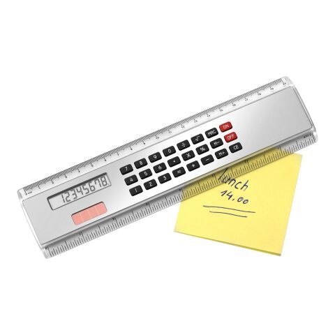 Rechner-Lineal &#039;Kongress&#039; aus ABS-Kunststoff Silber | ohne Werbeanbringung | Nicht verfügbar | Nicht verfügbar