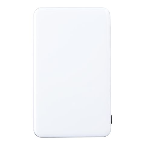 Powerbank &#039;Flatline&#039; aus ABS-Kunststoff Weiß | ohne Werbeanbringung | Nicht verfügbar | Nicht verfügbar