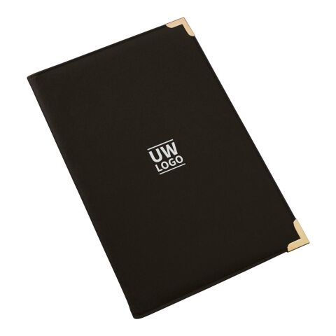 Konferenzmappe Oxford aus PU mit Metallecken A4 Schwarz | ohne Werbeanbringung | Nicht verfügbar | Nicht verfügbar