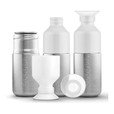 Dopper Steel 350 ML silber/weiß | ohne Werbeanbringung | Nicht verfügbar | Nicht verfügbar