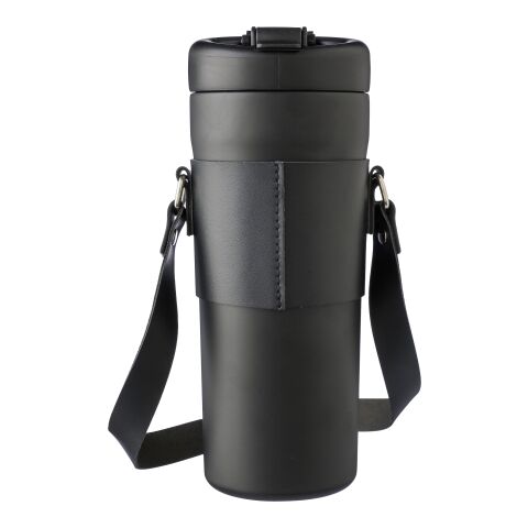 Doppelwandige Edelstahl-Trinkflasche 730 ml Kelvin Schwarz | ohne Werbeanbringung | Nicht verfügbar | Nicht verfügbar