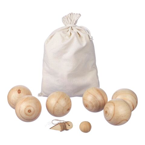 Holzkugelspiel-Set Quillian Braun | ohne Werbeanbringung | Nicht verfügbar | Nicht verfügbar