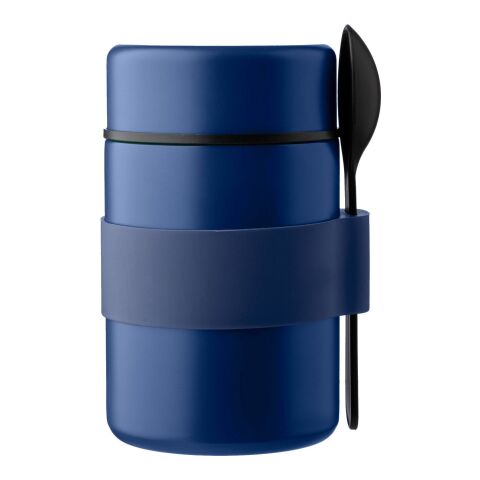Doppelwandige Lunchbox Niko aus Edelstahl Blau | ohne Werbeanbringung | Nicht verfügbar | Nicht verfügbar