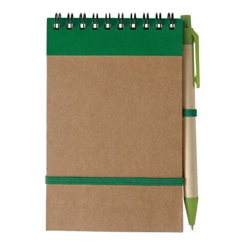 Notizbuch aus recyceltem Karton Emory Grün | ohne Werbeanbringung | Nicht verfügbar | Nicht verfügbar