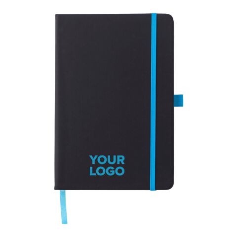 Notizbuch 'Regenbogen' aus Kunststoff Hellblau