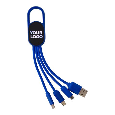 4-in-1-Ladekabelset Blau