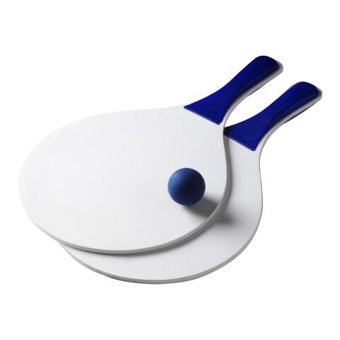 Beach-Ball-Tennisspiel &#039;Bravo&#039; aus Holz Blau | ohne Werbeanbringung | Nicht verfügbar | Nicht verfügbar