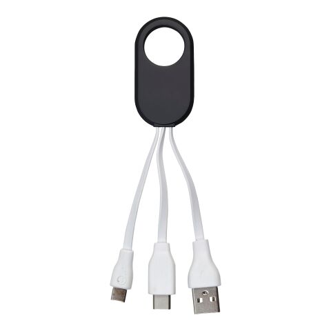 Ladekabelset &#039;Triple&#039; mit drei Steckern Schwarz | ohne Werbeanbringung | Nicht verfügbar | Nicht verfügbar