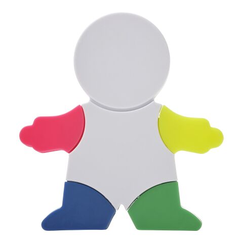 Textmarker &#039;Brush&#039; in Figur-Form aus Kunststoff Weiß | ohne Werbeanbringung | Nicht verfügbar | Nicht verfügbar