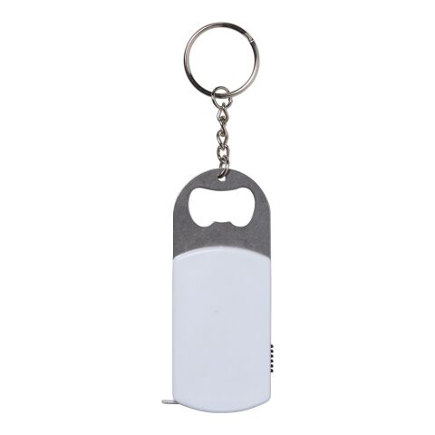 Schlüsselanhänger &#039;3 in 1&#039; aus Kunststoff Weiß | ohne Werbeanbringung | Nicht verfügbar | Nicht verfügbar