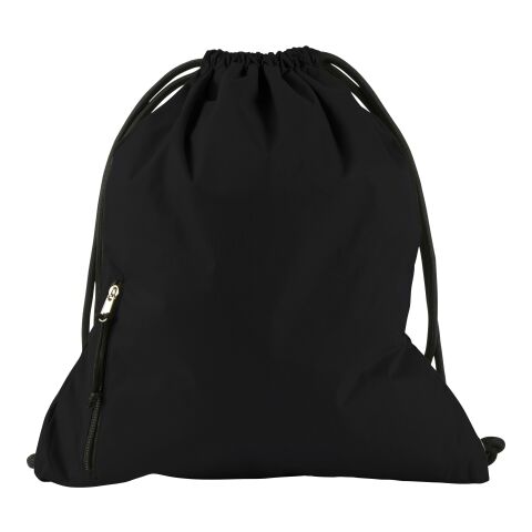 Turnbeutel &#039;Finn&#039; aus Pongee Schwarz | ohne Werbeanbringung | Nicht verfügbar | Nicht verfügbar