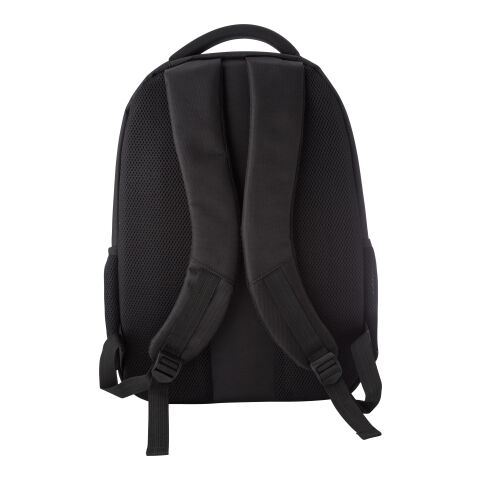 Laptop Rucksack &#039;Mondrian&#039; aus Polyester Schwarz | ohne Werbeanbringung | Nicht verfügbar | Nicht verfügbar