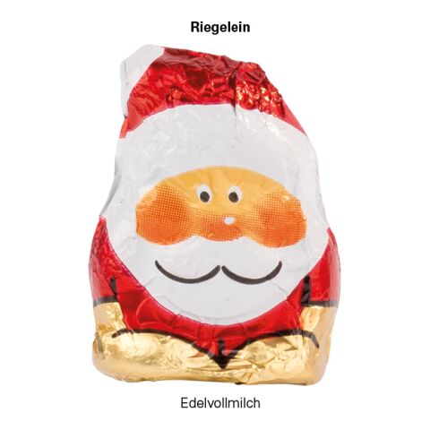 Werbeanhänger mit Mini Weihnachtsmann weiß | ohne Werbeanbringung