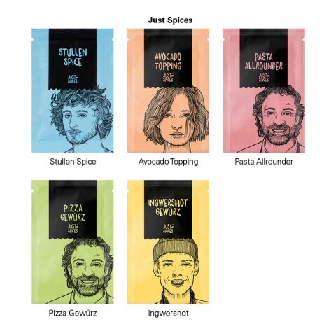 Werbekarte Midi Just Spices 4c Euroskala | Avocado Topping