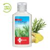 50 ml Flasche - Duschgel Rosmarin-Ingwer - Body Label Transparent | ohne Werbeanbringung