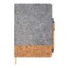 Veronica A5 Hardcover Notizbuch Standard | grau-natur | ohne Werbeanbringung | Nicht verfügbar | Nicht verfügbar | Nicht verfügbar