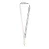 Isla 1-Meter-Lanyard mit Sublimation mit Sicherheitsverschluss weiss-weiss-weiss | Nicht verfügbar | Sublimation | Vorderseite | 1000 mm x 20 mm