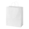 Kraft 80–90 g/m² Papiertasche mit Kordelgriffen – 32 × 17 × 39 cm weiß | ohne Werbeanbringung | Nicht verfügbar | Nicht verfügbar