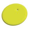 RFX™ Runder reflektierender PVC-Aufhänger neongelb | Nicht verfügbar | Digitaldruck | Rückseite (unter reflektierender Schicht) | Ø 70 mm