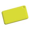RFX™ Rechteckiger, reflektierender PVC-Aufhänger, klein neongelb | Nicht verfügbar | 1-farbiger Siebdruck | Rückseite | 72 mm x 46 mm
