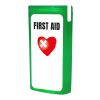 MiniKit Erste-Hilfe transparent grün | 1-farbiger Digitaler Aufkleber | Vorderseite | 39 mm x 82 mm