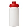 Baseline® Plus 500 ml Sportflasche mit Klappdeckel weiss-rot | ohne Werbeanbringung | Nicht verfügbar | Nicht verfügbar
