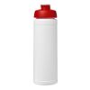 Baseline® Plus 750 ml Flasche mit Klappdeckel weiss-rot | ohne Werbeanbringung | Nicht verfügbar | Nicht verfügbar