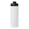 Baseline® Plus grip 750 ml Sportflasche mit Klappdeckel transparent-schwarz | ohne Werbeanbringung | Nicht verfügbar | Nicht verfügbar