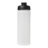 Baseline® Plus grip 750 ml Sportflasche mit Klappdeckel transparent-schwarz | ohne Werbeanbringung | Nicht verfügbar | Nicht verfügbar