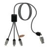 SCX.design C33 60W Typ C Ladekabel mit doppeltem Leuchtlogo  Standard | heather schwarz | ohne Werbeanbringung | Nicht verfügbar | Nicht verfügbar