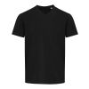 Balfour Kurzärmeliges T-Shirt V-Ausschnitt aus 200 g/m² Bio Baumwolle (OCS), unisex schwarz | S