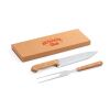 SALSA. Grill-Set aus Bambus und Edelstahl 2-teilig bestehend aus einer Grillgabel und einem Messer Natur | ohne Werbeanbringung | Nicht verfügbar | Nicht verfügbar | Nicht verfügbar
