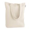 GIRONA. TraTragetasche aus Baumwolle (50%), recycelter Baumwolle (30%) und polyester (20% rPET) (220 g/ m²) Beige | ohne Werbeanbringung