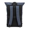 PORTLAND. Roll-Top-Rucksack aus PU mit Laptopfach, 16“ Blau