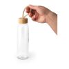 CROSBY. Glasflasche mit Bambusdeckel, 520 ml Natur
