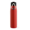 Lena Trinkflasche recy.Edelstahl, 570 ml. Mit Tragegriff aus rPET Rot