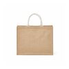 Toubkal Einkaufstasche aus Jute und recy. Baumwolle, 40cm Henkel Beige