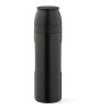 Loire Thermos aus recy.Edelstahl, 810 ml. Mit 2 Bechern und Karabiner Schwarz | ohne Werbeanbringung | Nicht verfügbar | Nicht verfügbar | Nicht verfügbar